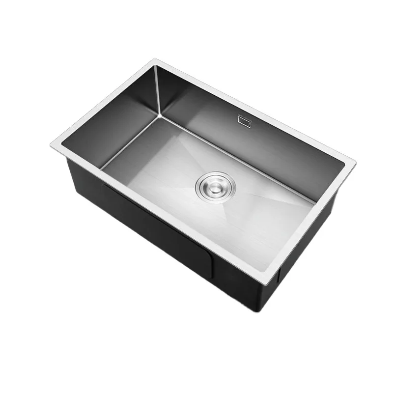

304 stainless steel sink, large single sink, under the kitchen counter, embedded vegetable basin