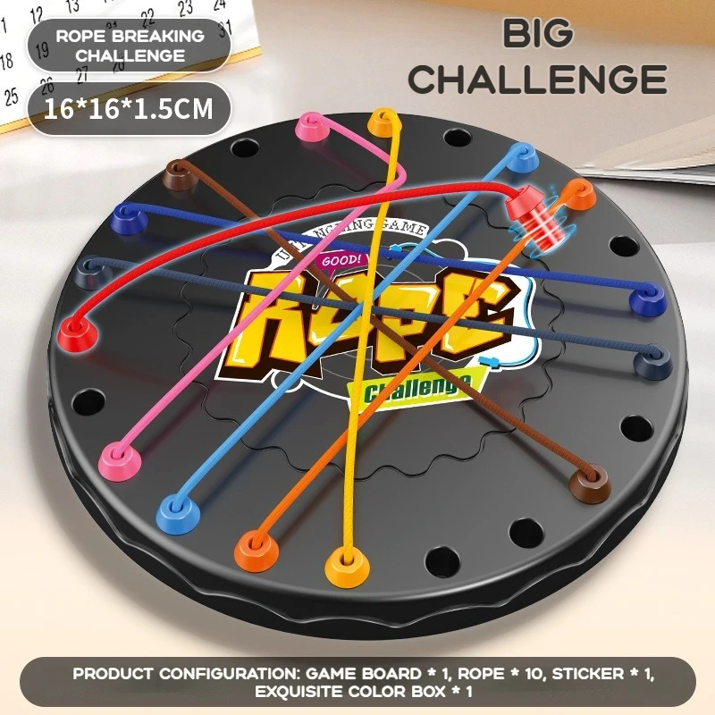 Hot Kid Seil Knoten Puzzle Brettspiel Farbe Linie Twisted Verbunden Seile Tisch Spiel Eltern Kind Interaktives Spielzeug Geburtstag Geschenk