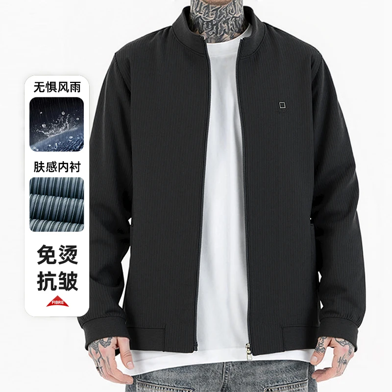 

New Arrival Baseball Jackets Men Fashion Slim Bomber Jacket Men's Blazer Retro Jacket Spring Autumn Casual Solid Color Jackets