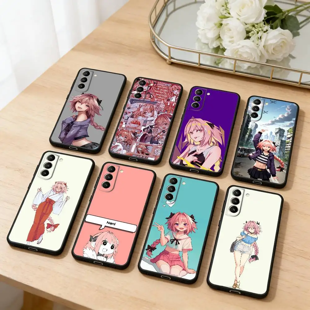 

F-Fate Apocrypha Astolfo Phone Case For Samsung S25,24,23,22,30,21,10,9,Ultra,Plus,Lite,FE,4,5 G Soft Black Case