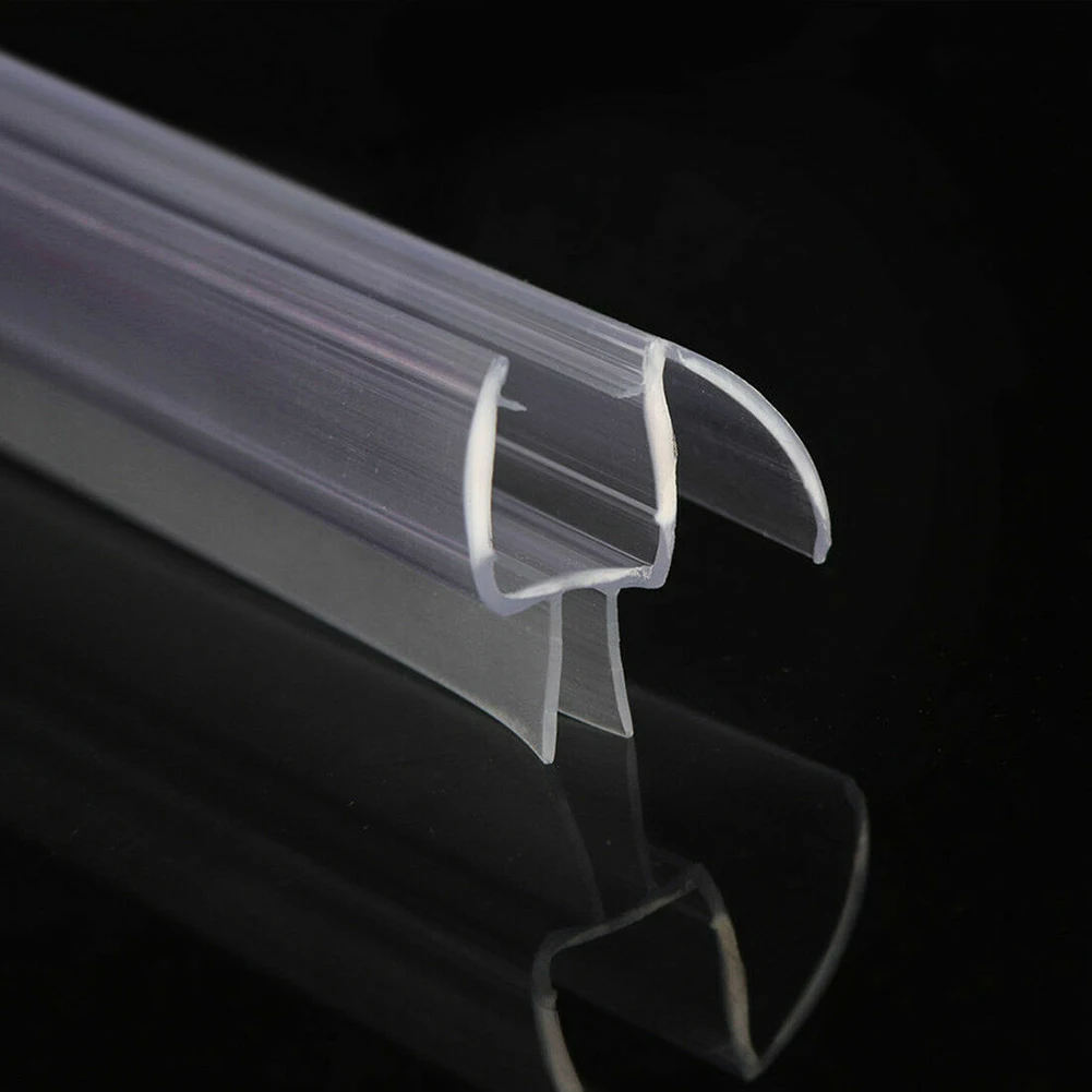 Bathroom Product Shower Seal Wet Dry Separation 100cm No Friction Noise Prevent Leaks Rubber Strip Transparent