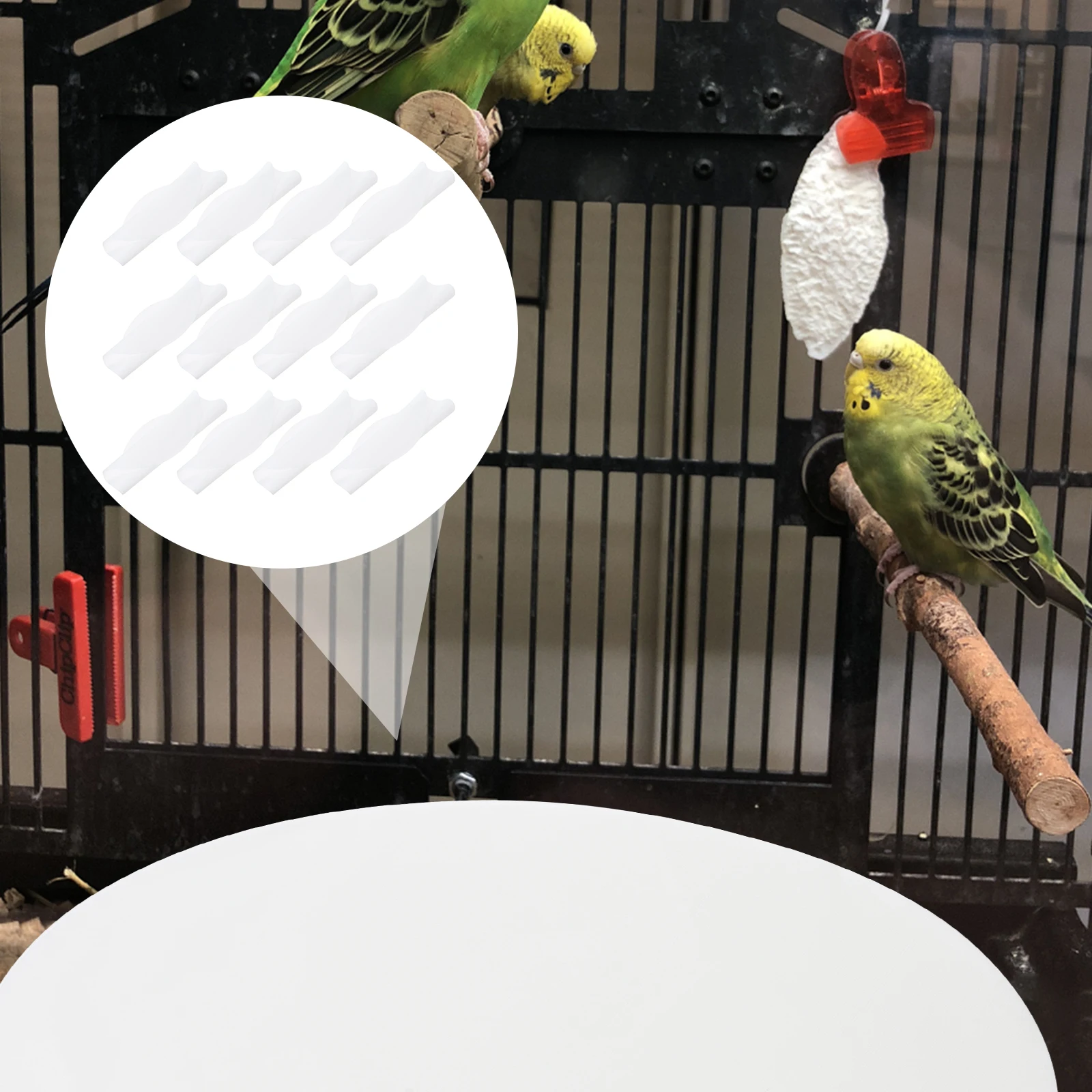 

100Pcs Absorbent Parrot Cage Liners Resistance Bird Cage Bottom Pads 36cm Diameter