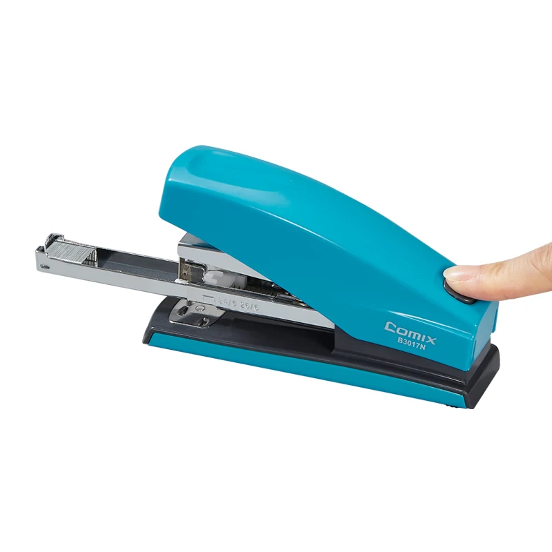 Comix Labor-Saving Stapler/Stapler 24/6 26/6 Red/Blue/White Office Home Stapler B3017N