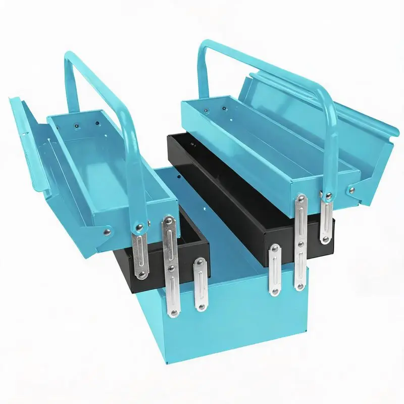Portable Folding Toolbox Set Automatic Repair Industrial Household Car Storage Multifunctional Multi-layer Hard Box