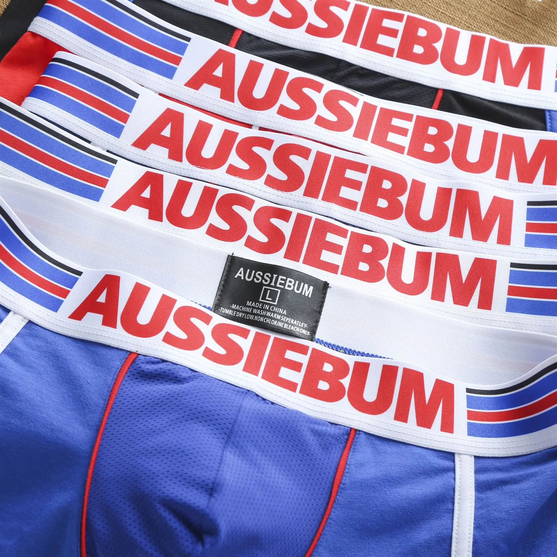 Aussiebum men fashion is super cool, European and American pure cotton boyshort students youth shorts.