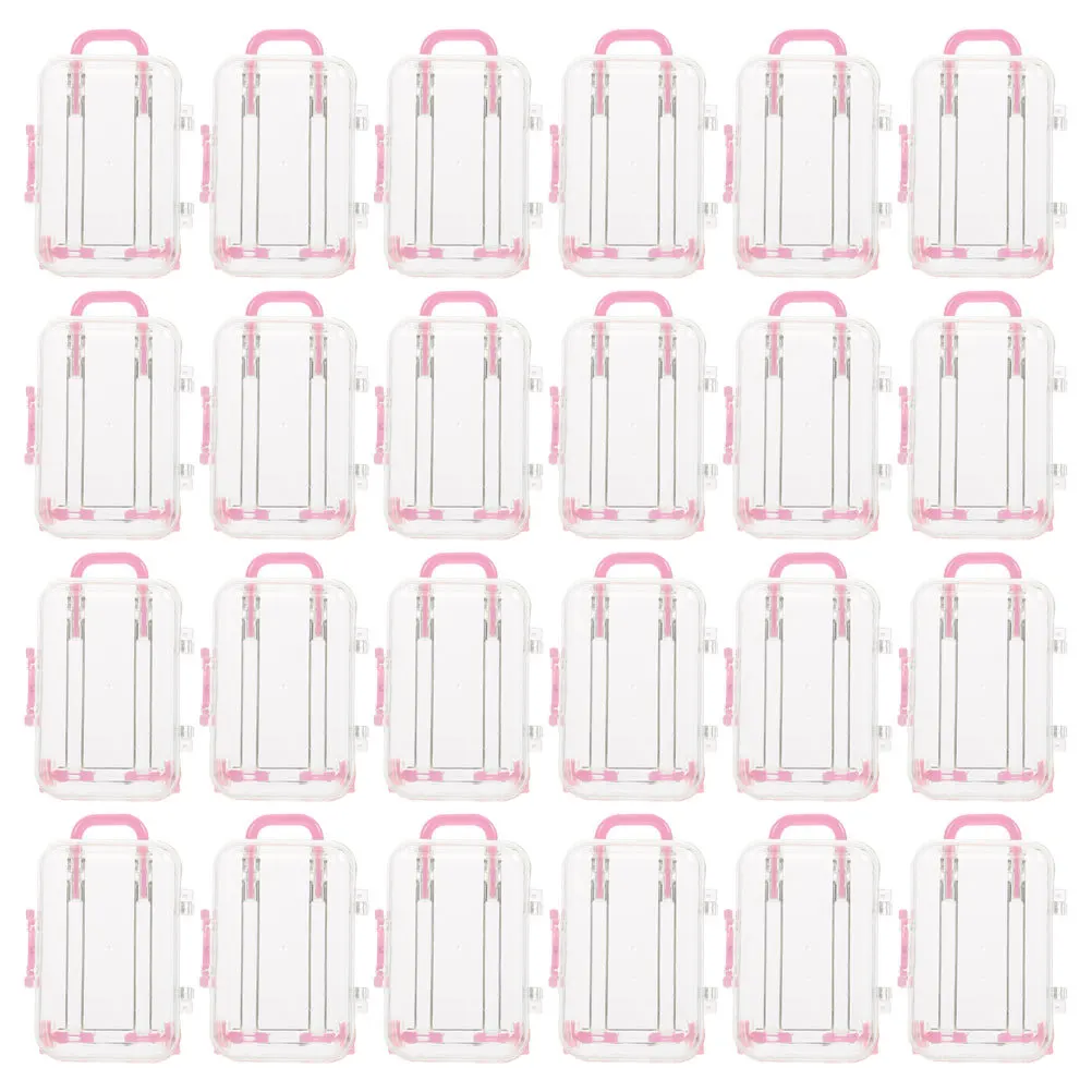 

24Pcs Mini Suitcase Candy Boxes Sturdy Gift Packing Boxes for Wedding Party Favor Decoration Mini Suitcase Favor Box