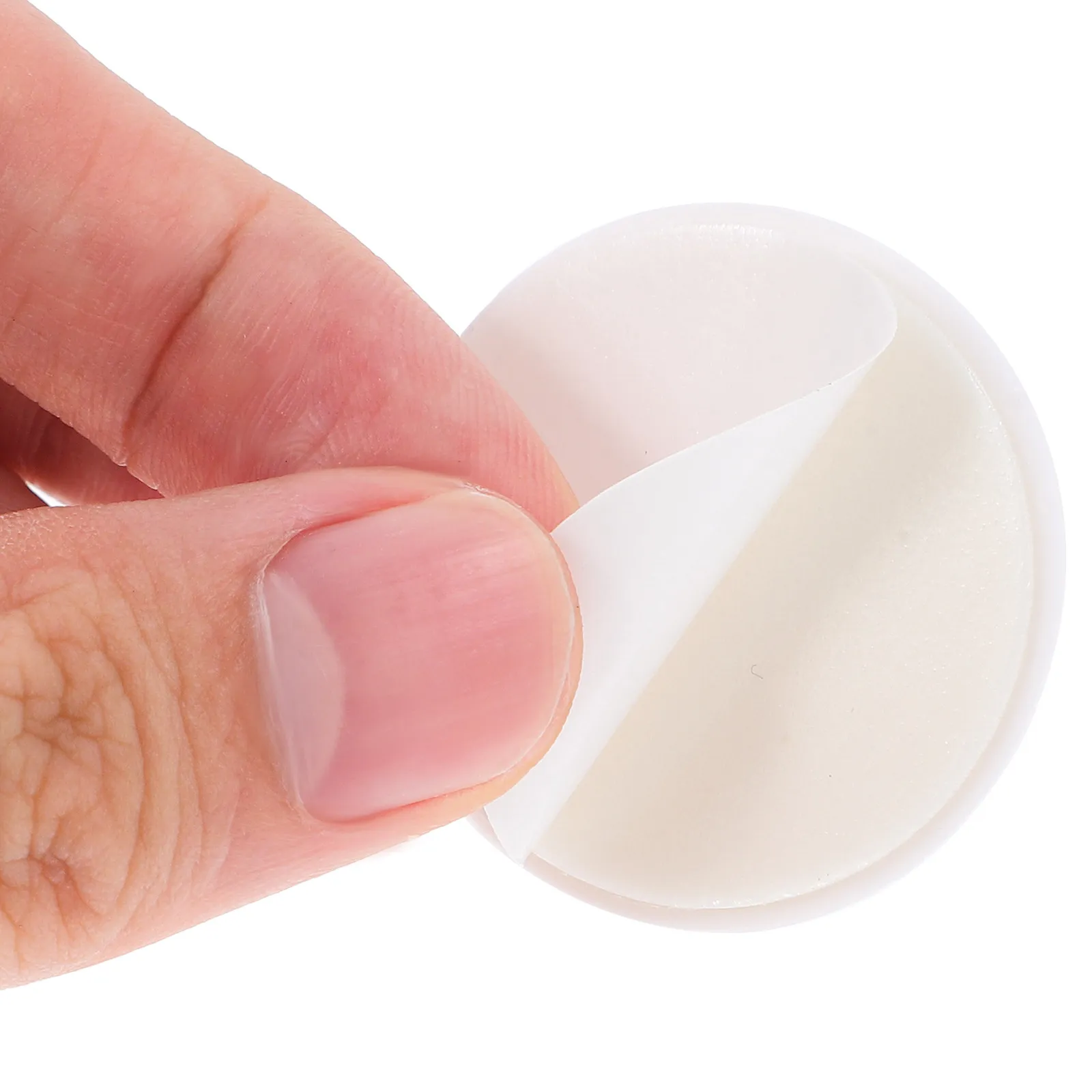 10Pcs Round Self Adhesive Cabinet Door Handles Drawer Knobs Drawer Pull Helper Door Suction Cup Hook Adhesive Knobs Handle Cover