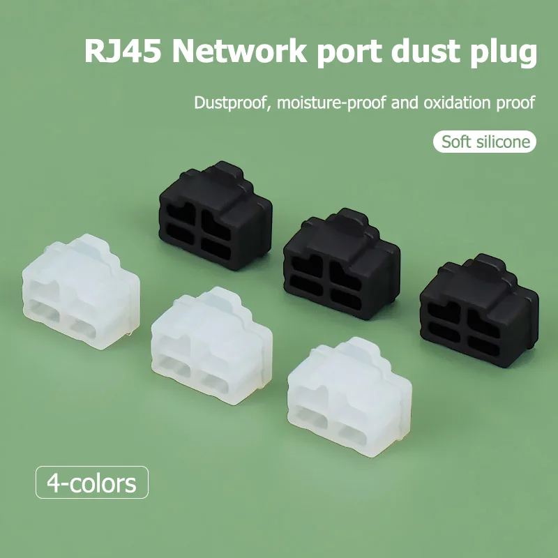 1/5/10/20pcs RJ45 Network Interface Anti-dust Plug Notebook Dustproof Stopper Laptop Universal Computer Port Waterproof Cover