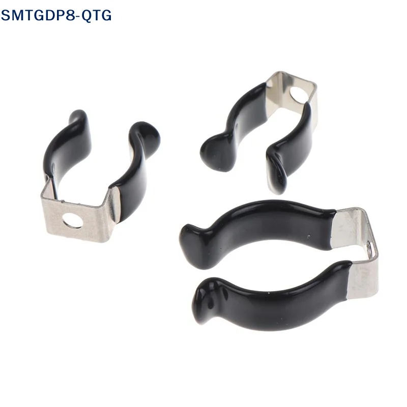 NEW 5Pcs U Clips Holder Bracket T5 - T10 Type Black Plastic Dipped Clamps Lamp Support Lampholder For Pipe Clamps