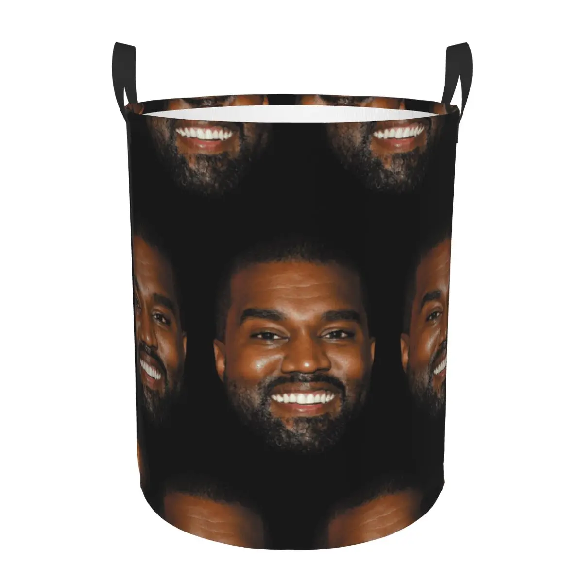 Custom Funny Kanye West Meme Laundry Basket Collapsible Clothing Hamper Toys Organizer Storage Bins