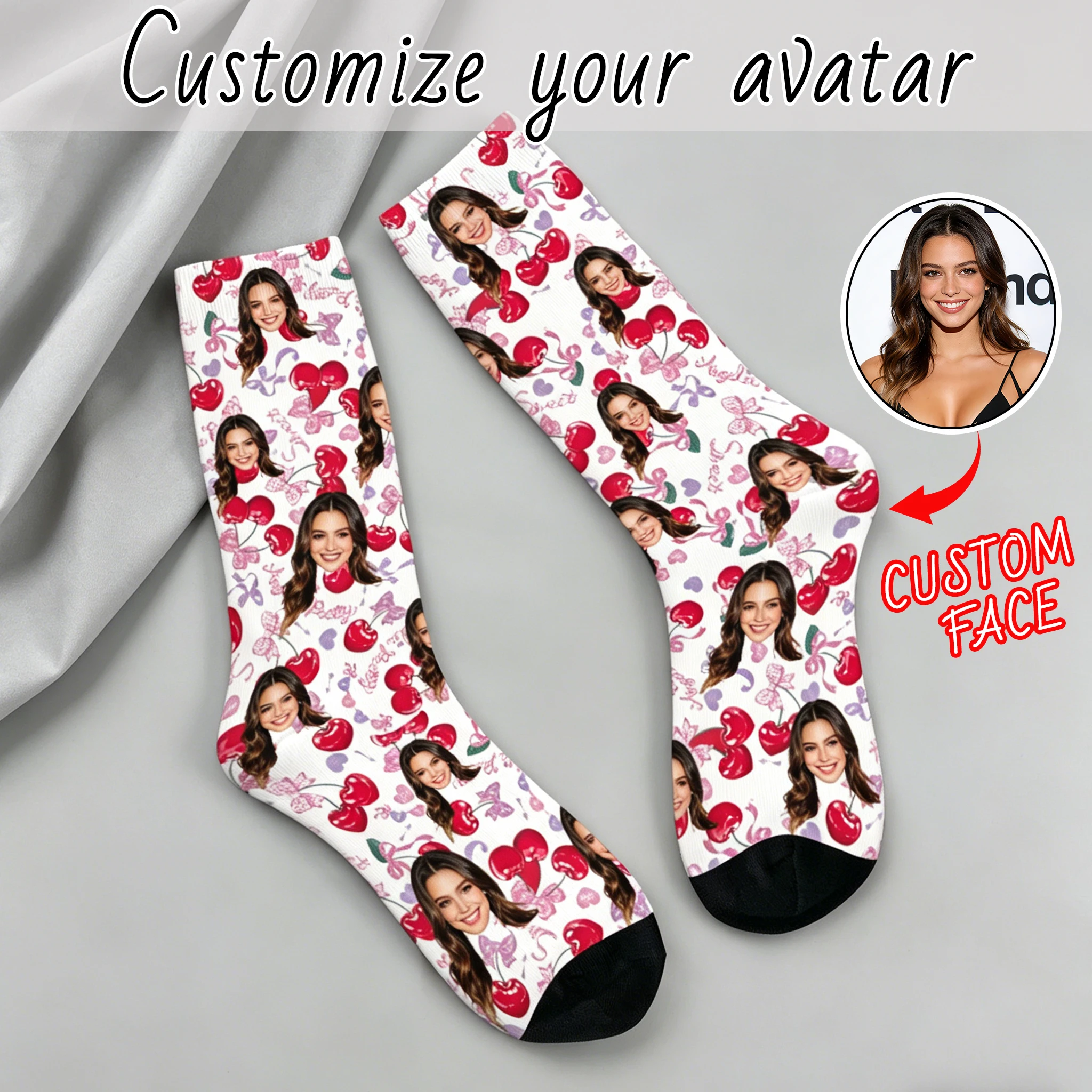 

Custom avatar socks for men and women custom photo socks DIY personalized picture socks photo socks personalized gifts