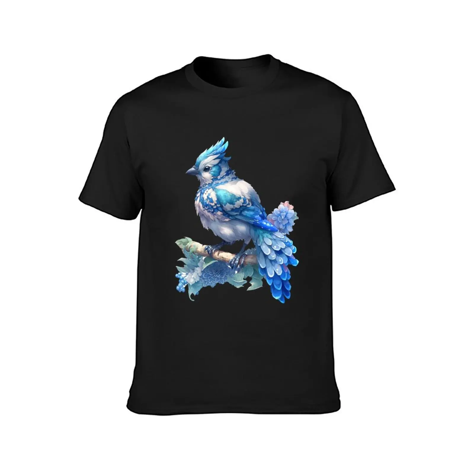 blue bird T-Shirt heavyweights korean fashion shirts graphic tees plain black t shirts men