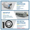 406-4 穴ヒートクールユニバーサル電気自動車エアコンプレッサー 12V/24V A/C システム - 空調に最適な気候制御 5