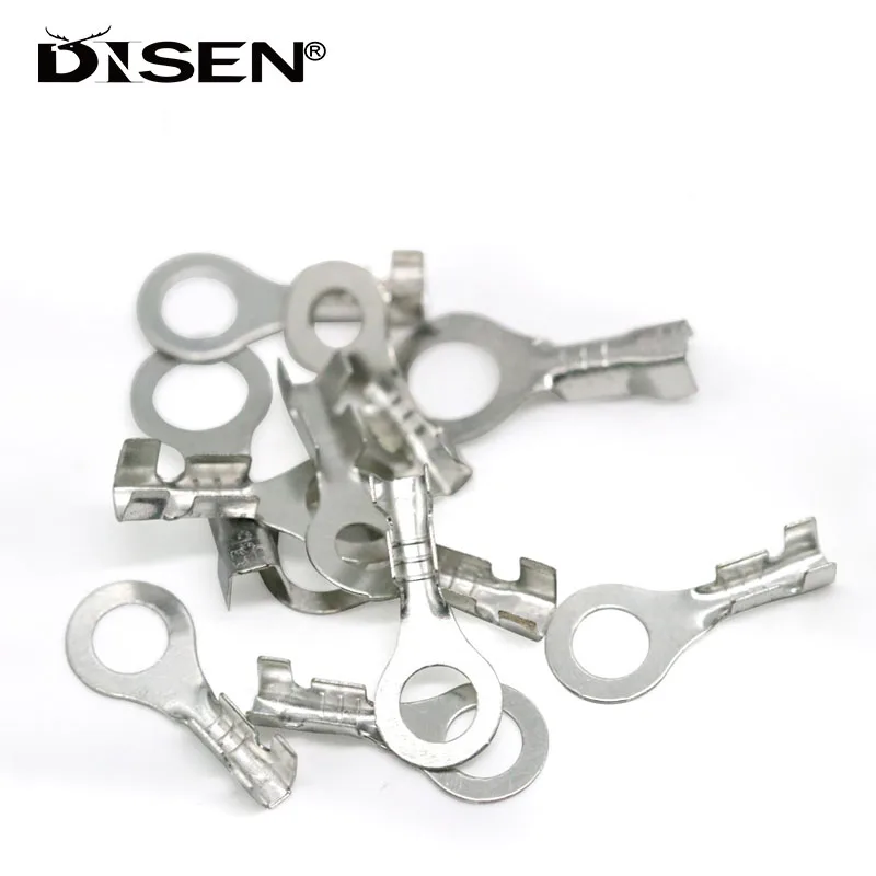 10/30/50/100/200/300PCS DJ431 Wire End Lug Terminal O Ring Bare Copper Cold Press Circular Splice Crimp