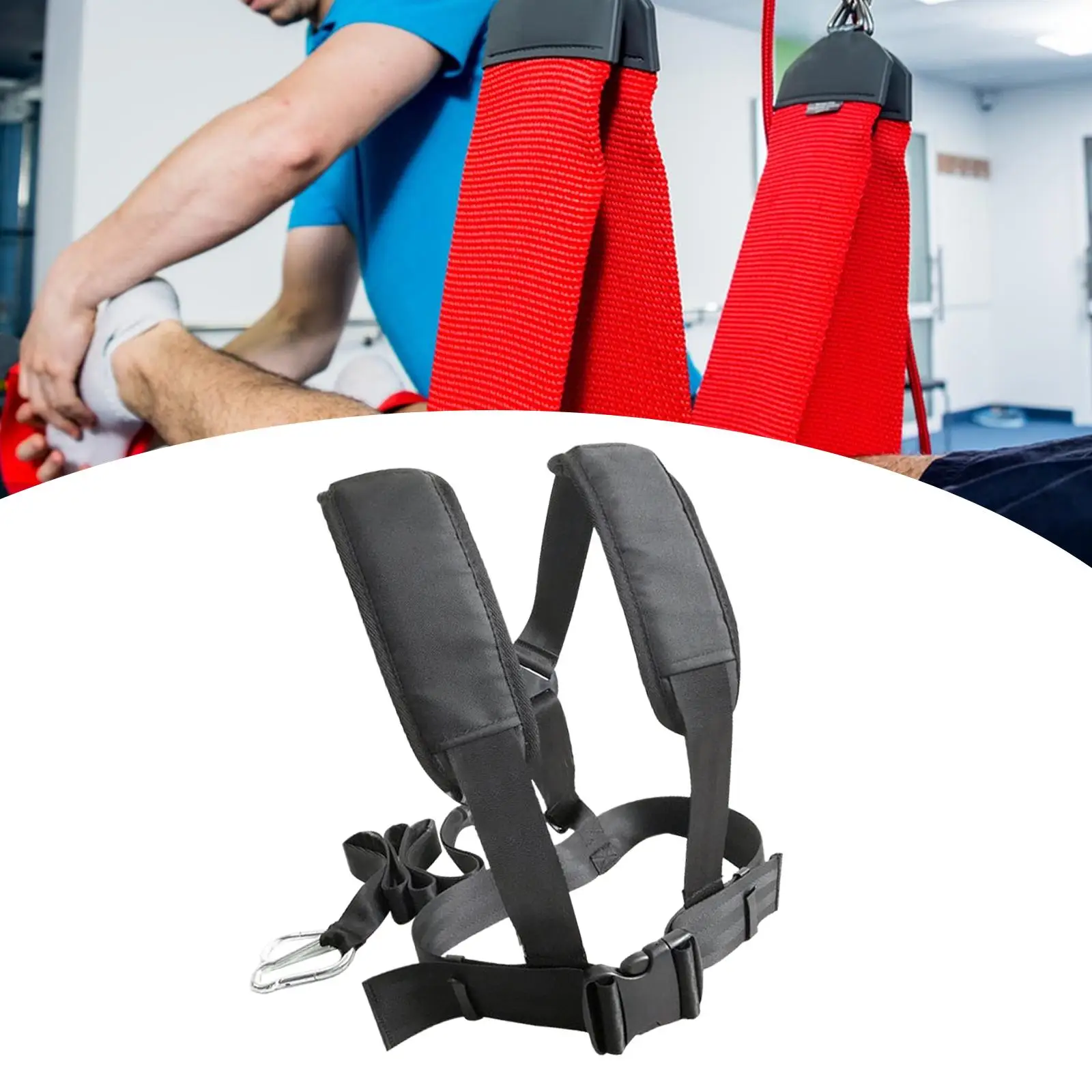 

Tire Pulling Harness for Women Men Belt Shoulder Strap Sled Strap Weight Sled Pull Harness for Gym Workout Exercise Speed