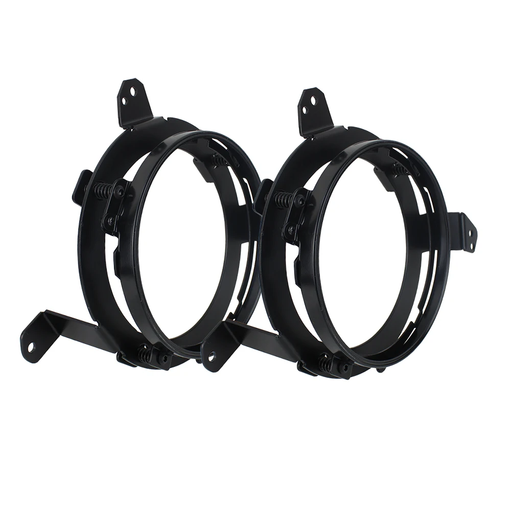 7 Inch Headlight Bracket Adapter Rings Mounting Kits for Wrangler JL 18-19 Accessories