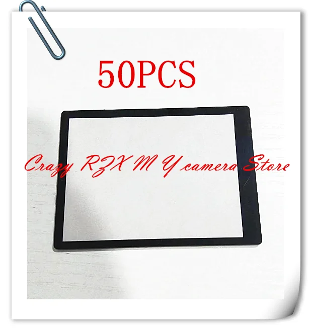 

50Pcs Glass For Nikon D5100 D5200 LCD Window outer Screen Display +Tape adhesive