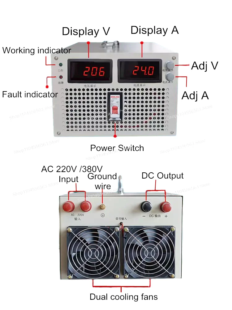 

Импульсный источник питания CHUX 3000 Вт 12 В 15 В 24 В 36 В 48 В 72 В 80 В 90 В 110 В 300 В 400 В 500 В 1000 В Регулируемое напряжение Дисплей переменного тока в постоянный