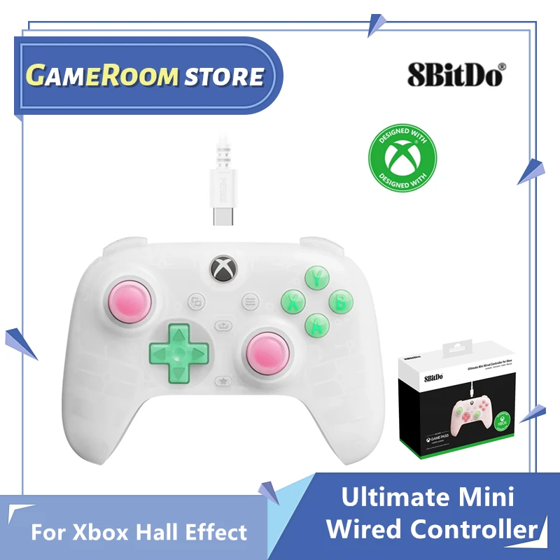 8BitDo Ultimate Mini Wired Controller for Xbox Hall Effect Joysticks and Triggers For Xbox Series X|S, Xbox One, Windows 10/11