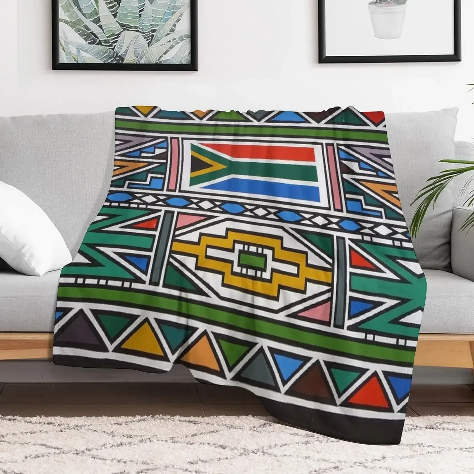 Ndebele Africa design Throw Blanket Extra Large Throw Hair Moving Decorative Throw Blankets