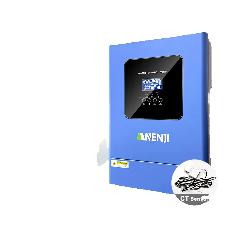 ANENJI 6.2KW 48V Hybrydowy Inwerter Solarny Równoległy Fotowoltaiczny Sieciowy Inwerter MPPT Czysta Sinusoida 220V 120A Ładowarka Solarna PV 500V — 2