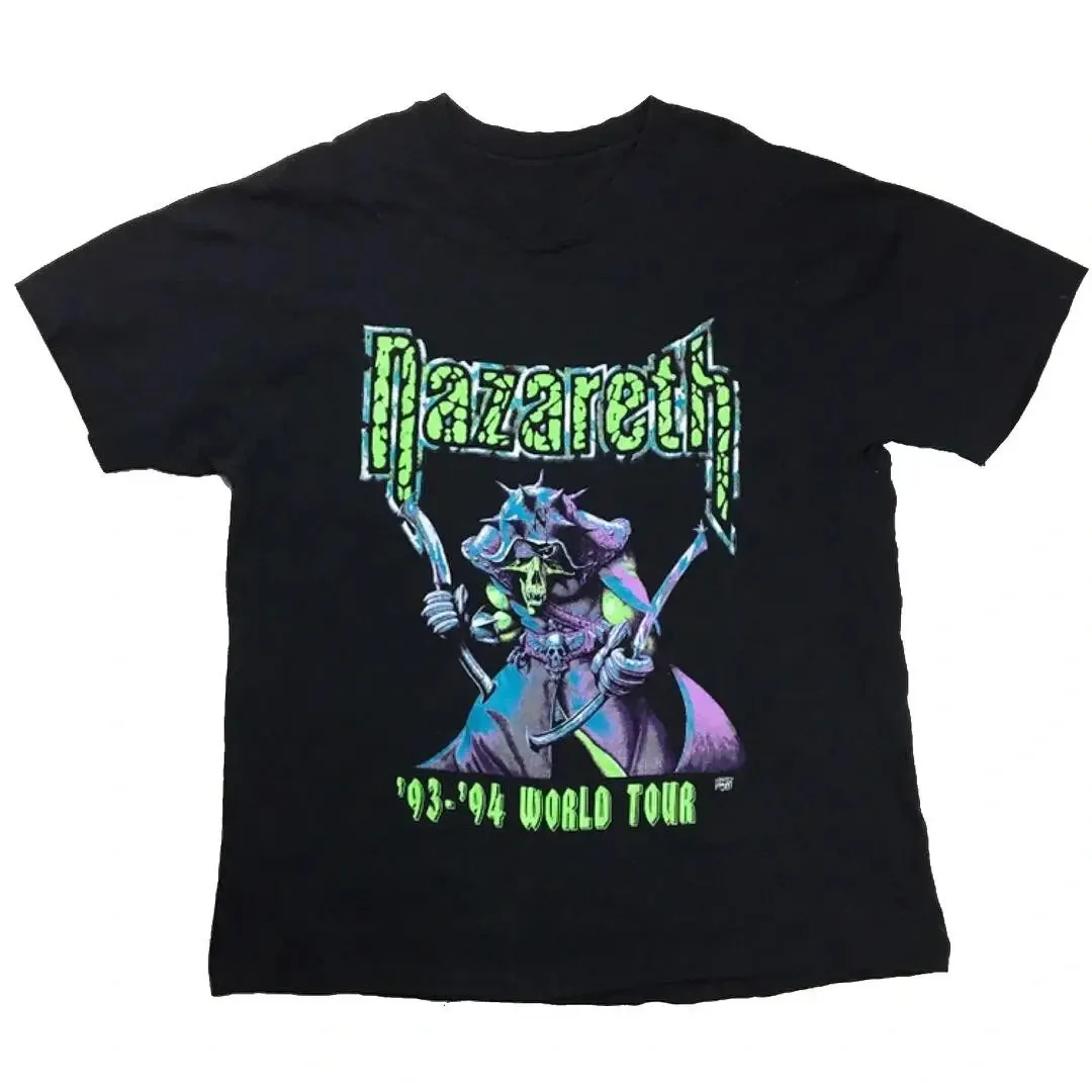 Vintage 1993 Nazareth World Tour T-shirt Cotton For men Women S-5XL