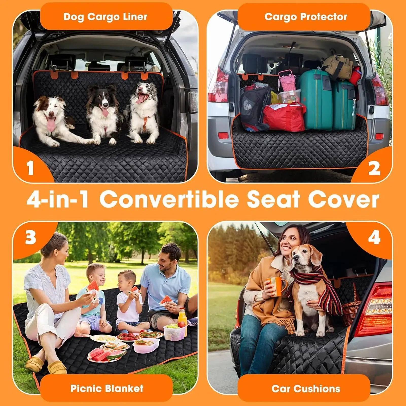 

Грузовой вкладыш, сверхмощный защитный водонепроницаемый всепогодный коврик для багажника автомобиля, напольный чехол для автомобиля, грузовика, автофургона, седана, фургона для домашних животных