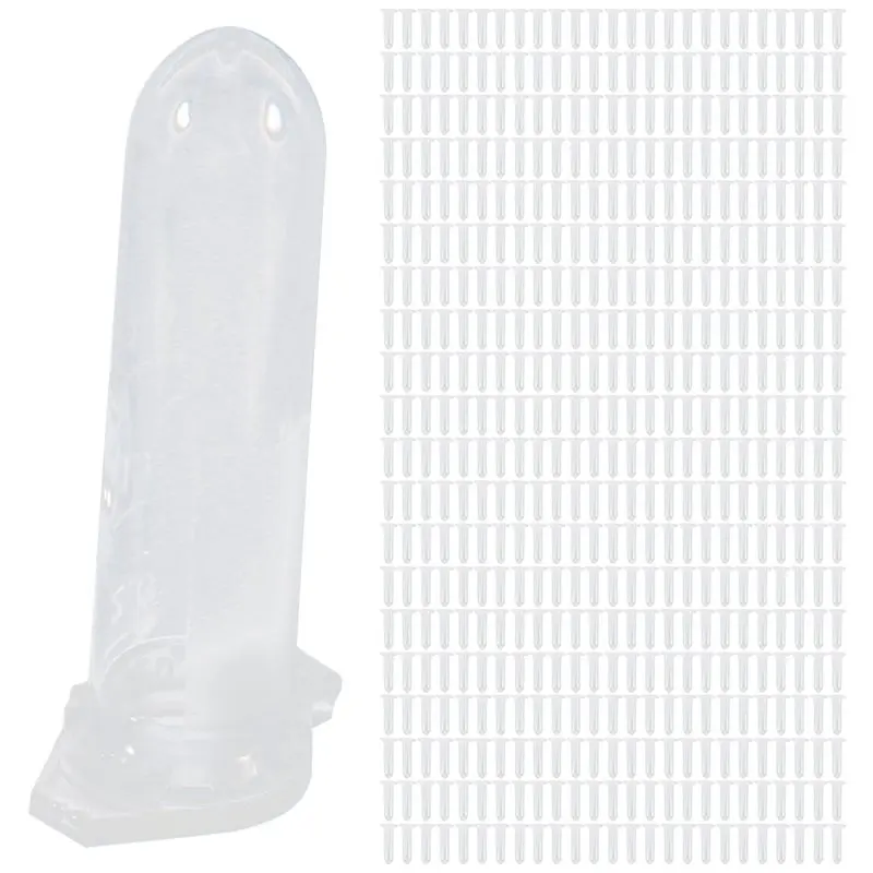 500Pcs 2Ml Micro-Centrifuge Tube Test Tube Vial Clear Plastic Vials Container Snap Cap For Laboratory Sample Storage-AC17