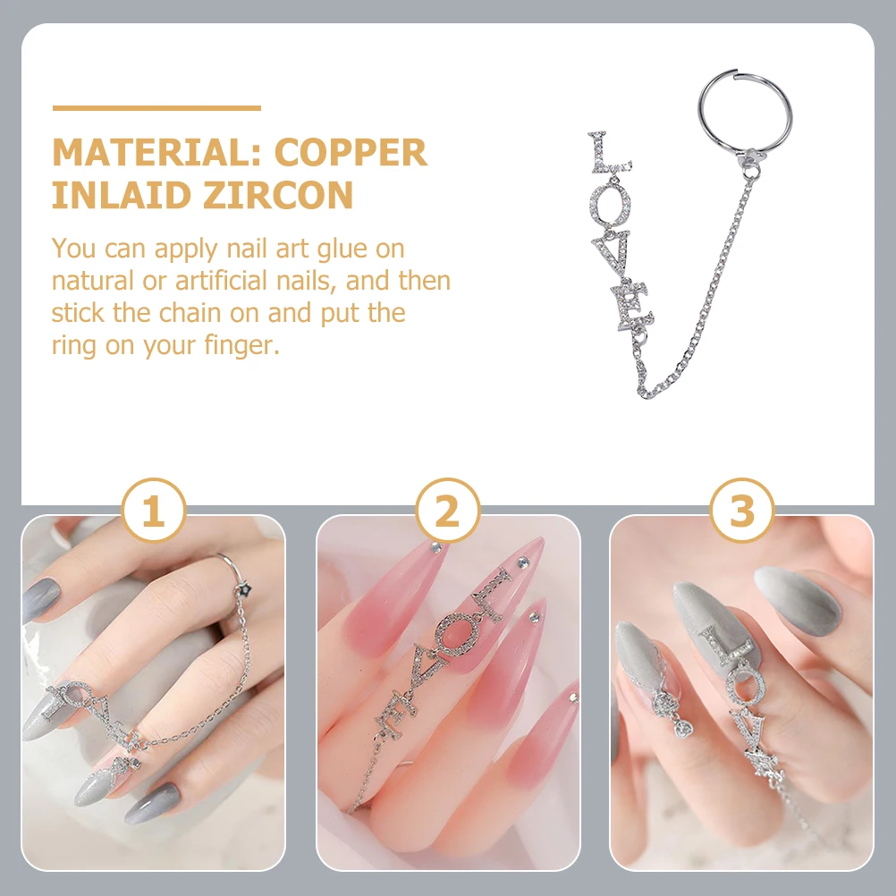 

Nail Art Chain Foldable Rhinestone Charms for Manicure Accessories Women Artificial Nails Decoration Bright Luster Design Nail