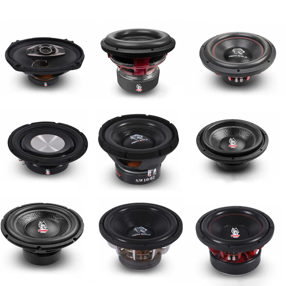 OEM 12/15 Inch 2000W RMS Car Subwoofer with 3 Inch Voice Coil for Automobile Modified Audio System Configuration