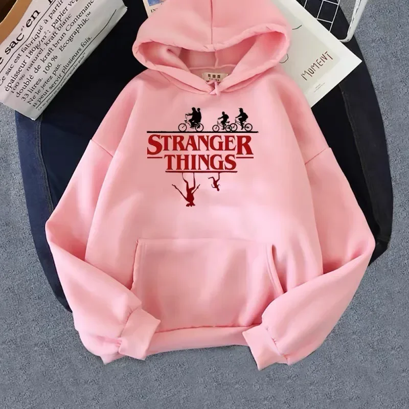 Anime Stranger Things Stranger Things Printed Pullover Plus Size Hoodie Fleece Jacket Sweater Hoodie Free Shipping