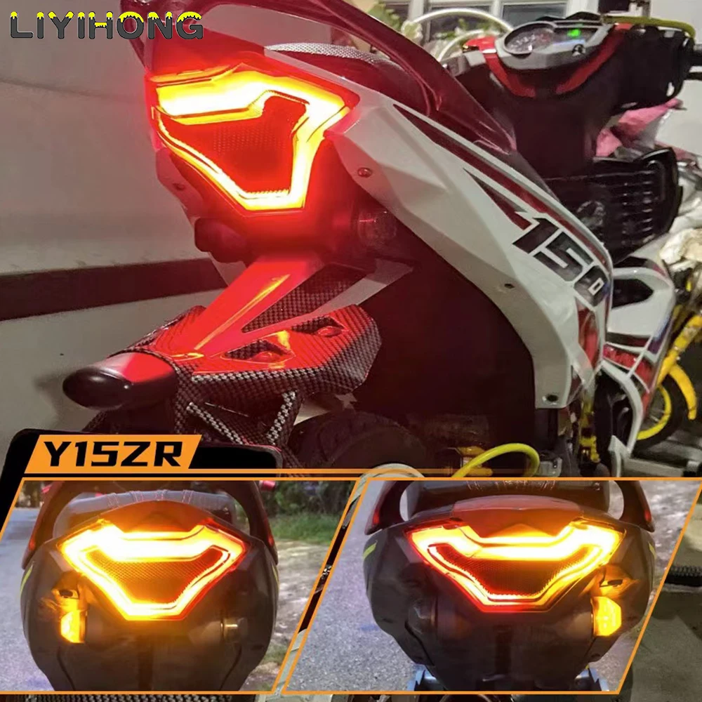 For Yamaha R3 R25 MT03 MT-03 MT07 MT-07 MT-25 FZ-07 Taillight Rear Tail Light Brake light Turn Signals Integrated LED Stop light