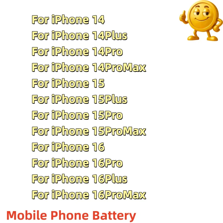 100% New High Quality For iPhone 14 14pro 14Plus 14pm 15 15p 15pro 15pm 16 16p 16pro 16pm Phone Batteries Fast Shipping+Tools