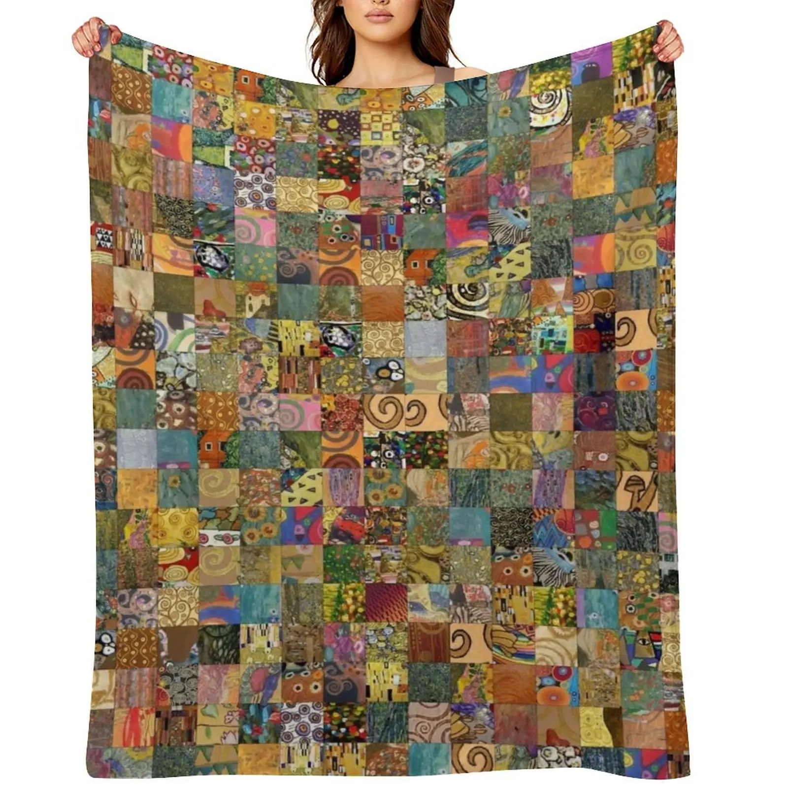 

Another Gustav Klimt Throw Blanket bed plaid Single Decorative Throw Personalized Gift Blankets