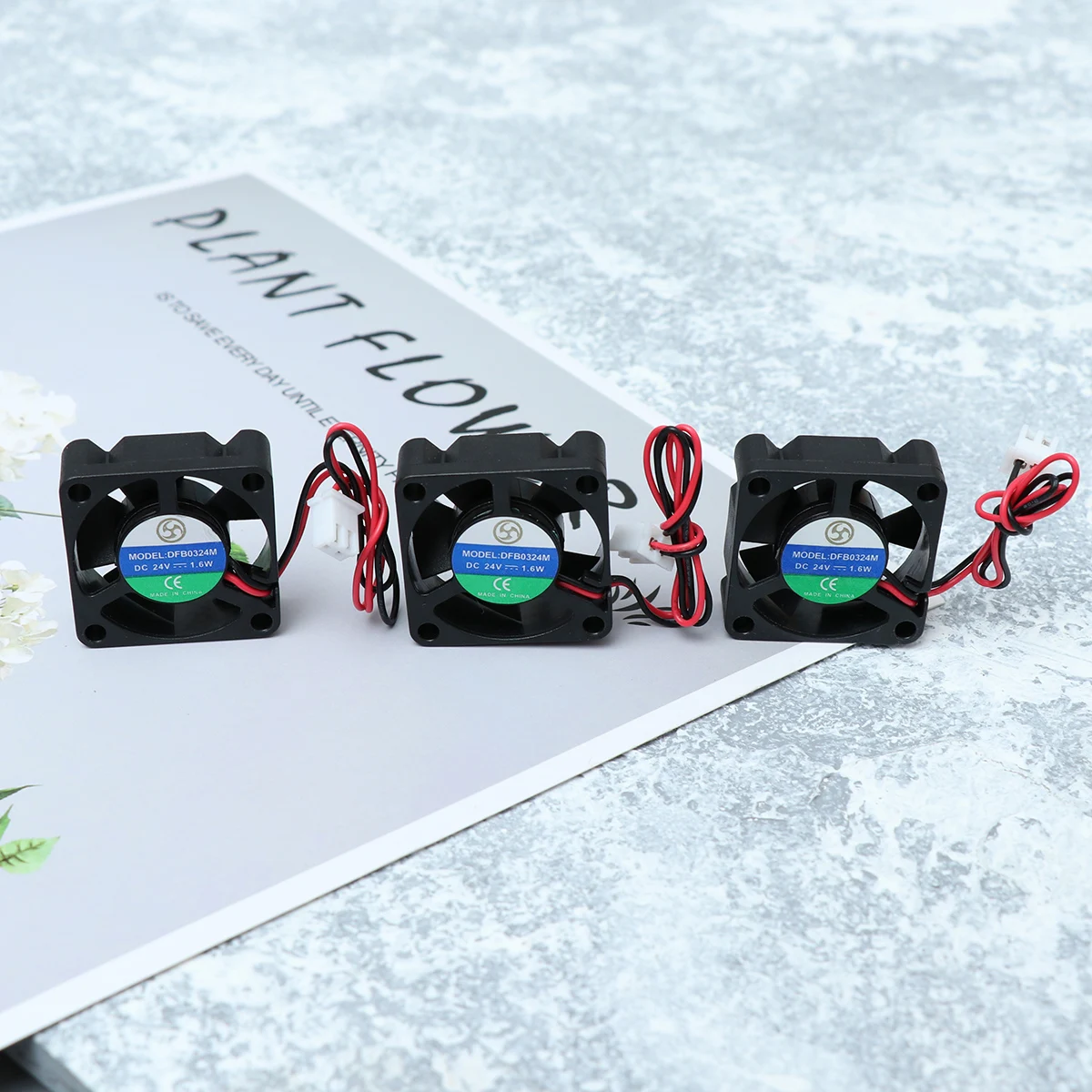 

4 Pcs Fan Small Cooling for Printer Portable Nozzles Kit 3D Black 24v