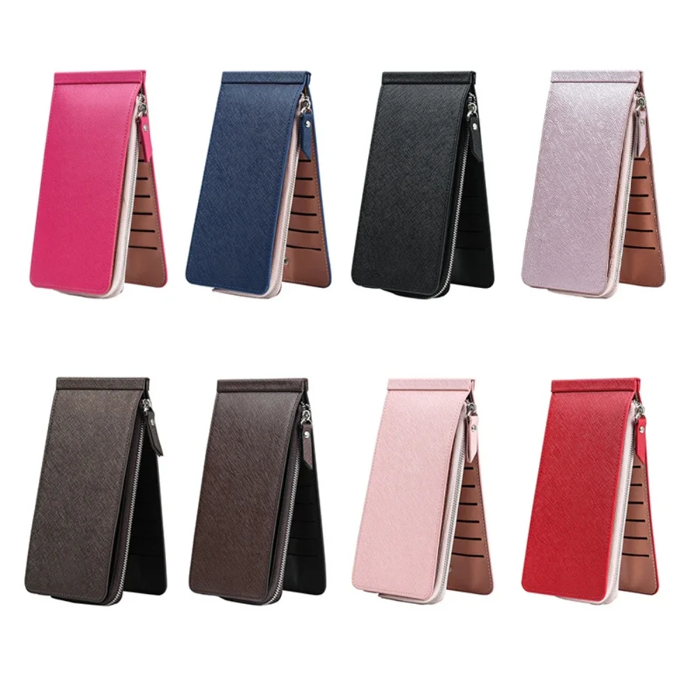 1pc Women Small Purse Bank ID Cardholder Multi-card Slot Case PU Leather Card Clip Bag Ladies Wallet Credit Passport ID Card Bag