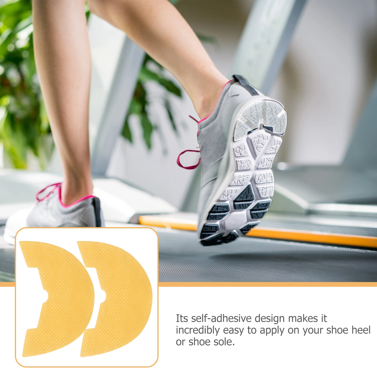 

5 Pairs Anti-wear Sole Stickers Shoe Repair Subsidy Heel Pad Patch Nonslip Grease Soft Rubber Resin Particles