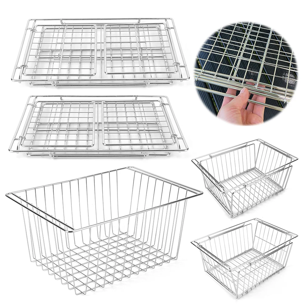 IGT Camping Drain Basket Table Panel Storage Basket Pots Bowls Plates Holder Basket for IGT Desktop Side Expansion Rack