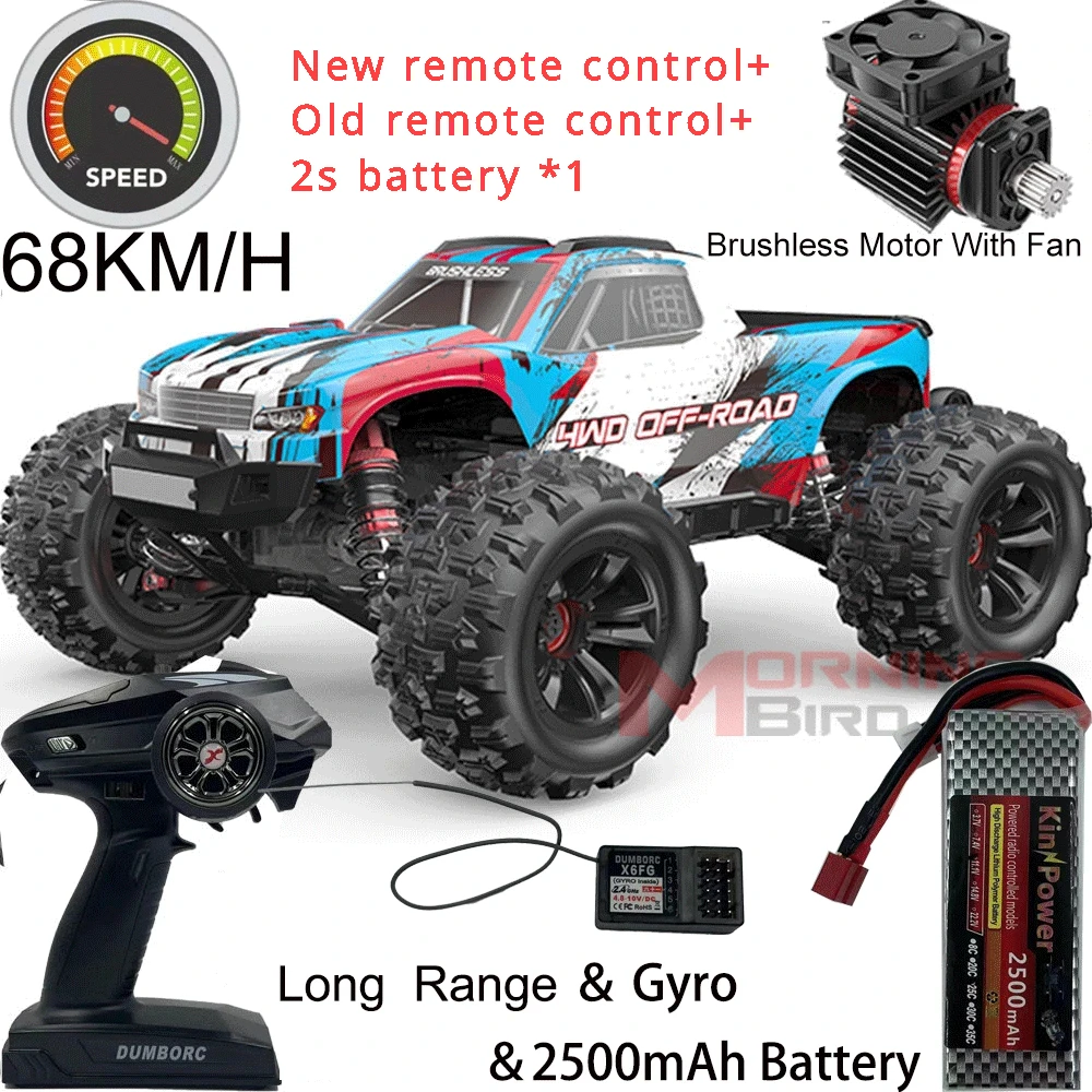 MJX Hyper Go 16208 Updated Version  Brushless 1/16 RC Car 2.4G Remote Control 4WD Offroad Race  High Speed Electric Hobby Truck