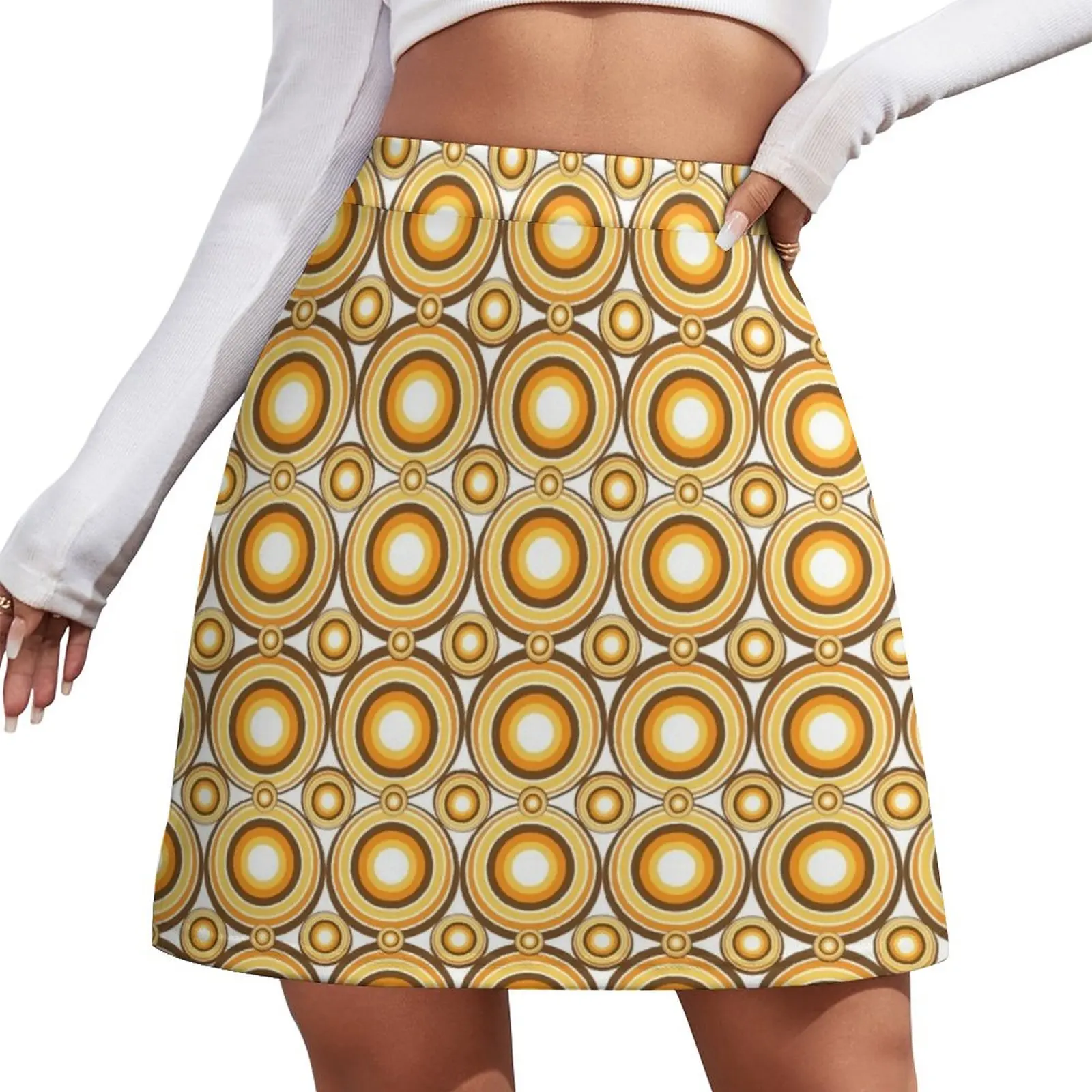 

Retro 60s 70s Vintage Mid-Century Funky Mini Skirt new in clothes fashion korean clothing