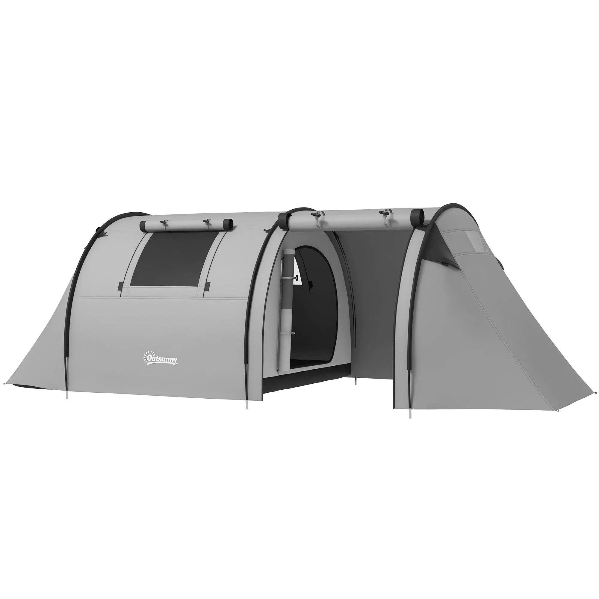 Wasserdichtes Campingzelt für 3–4 Personen mit Wohnzimmer und Schlafzimmer, leicht zu tragen, inklusive Aufbewahrungstasche