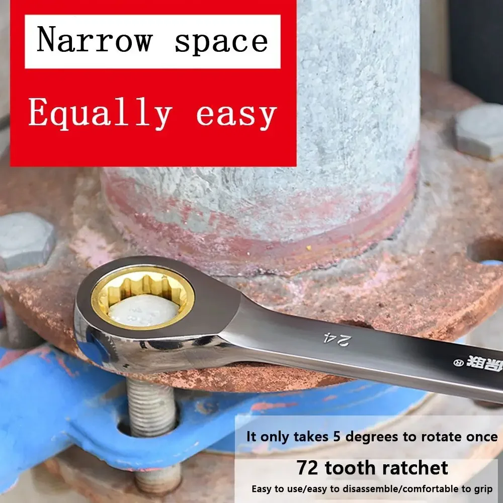 عالية الجودة CR-V المفكات عزم دوران عالي 72 الأسنان اسئلة الشدات ذات الاستخدام المزدوج أدوات إصلاح اليد مفتاح توركس