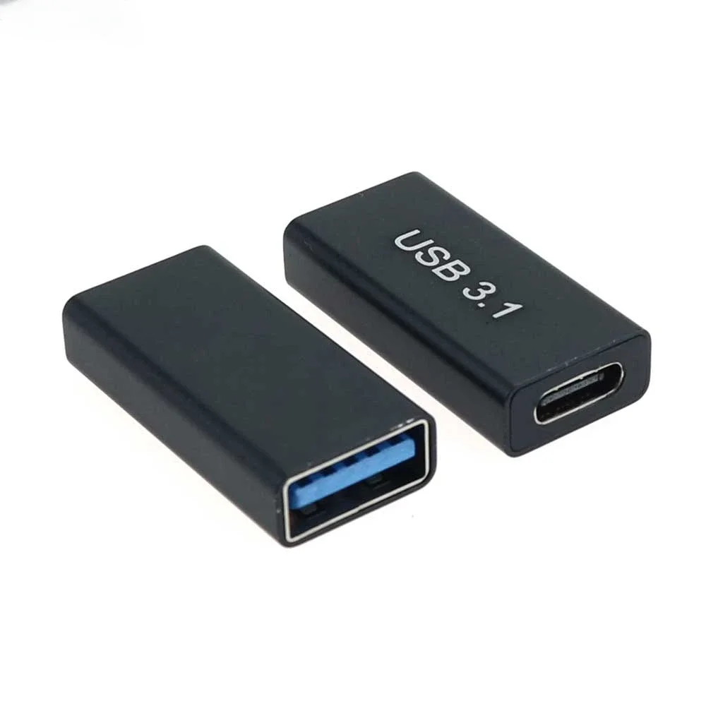 1/2/5/10pcs USB 3.0 Coupler Female To USB Type C Female Adapter Super Speed USB3.0 Type-C Extender Connection Converter