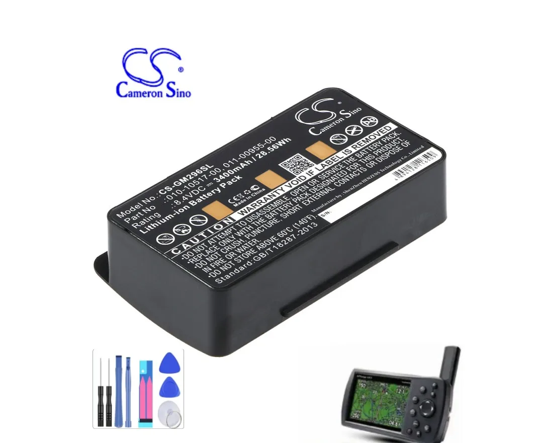 

GPS, Navigator Battery For Garmin 010-10517-00 010-10517-01 011-00955-00 GPSMAP276 276c 296 396 376 376C 378 496 495 478 GPSM478