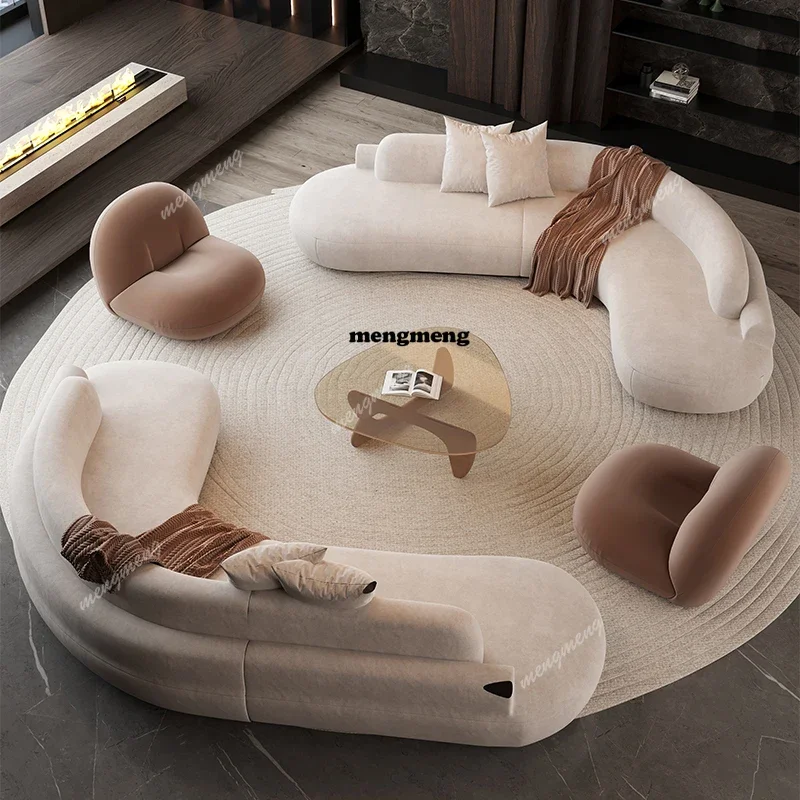 Puffs Cloud Living Room Sofas Nordic Cute Lazy Bedroom Floor Outdoor Sofa Strawberry Makeup Tables Divano Postmodern Furniture