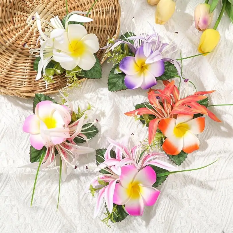 

Egg Flower Barrettes Plastic Hairpins For Women Beach Weddings Summer Event
