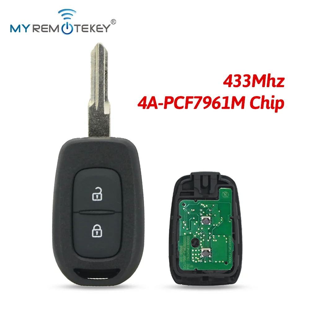 MYREMOTEKEY Remote Key HU136 433Mhz FSK Hitag AES-4A Chip for Renault Duster Lodgy Dokker Sandero Dacia Logan 2013-2016