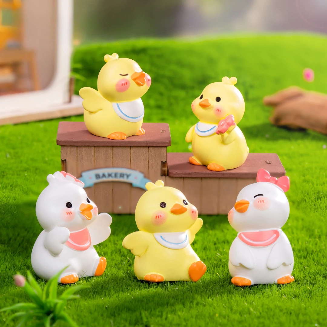 6Pcs Wholesale Moss Micro Landscape Creative Cute Couple Duckling Doll, Doll House DIY Ornament Accessories Mini Ornament