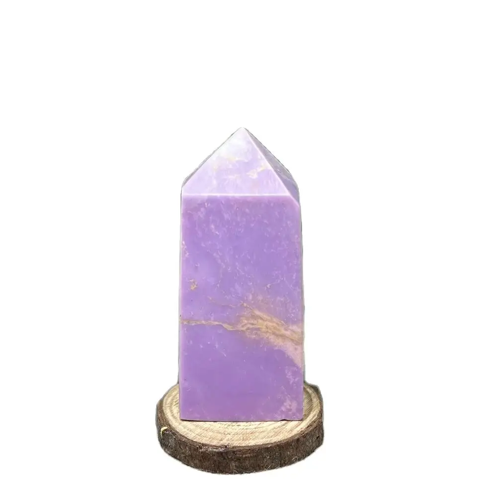 

American Purple Turquoise Tower Ceramic Mica Crystal Obelisk Home Room Spiritual Decoration Witchcraft Altar Prayer Gem Healing