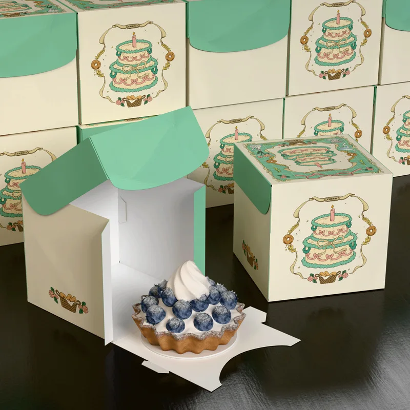 

Custom. Custom Baking Dessert Cake Packing Box Handbag Packaging Paper Box Tiramisu Box